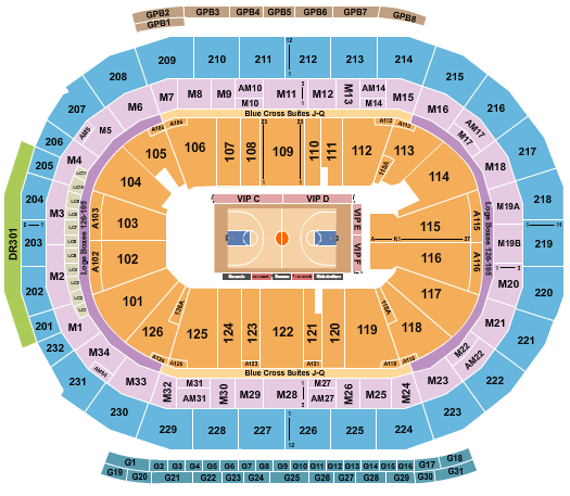 Little Caesars Arena Harlem Globetrotters Seating Chart